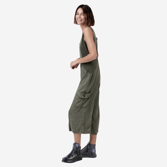 XCVI Pembrooke Army Green Cargo Crop Jumpsuit XS - New With Tags NWT HTF - Picture 1 of 16